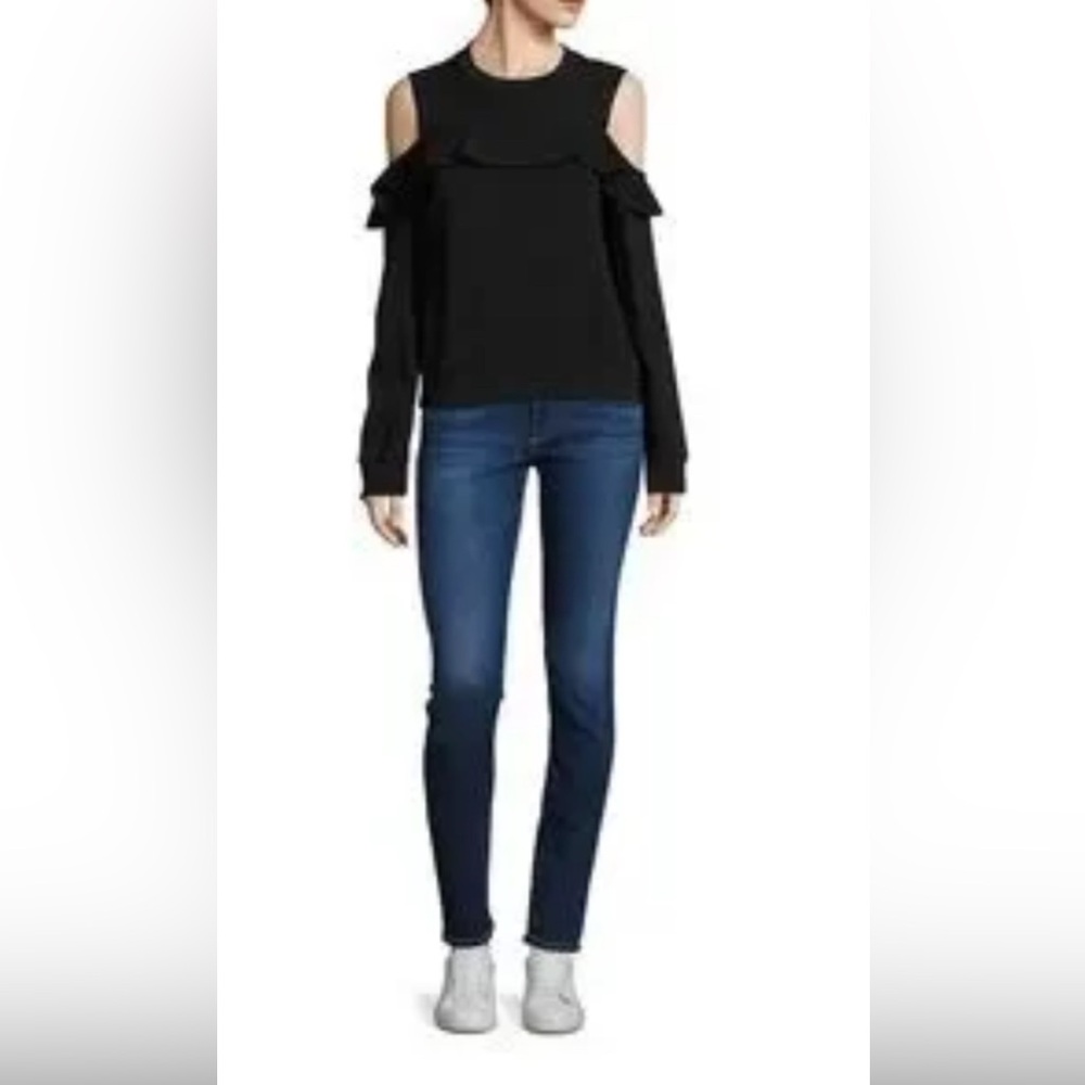 A.C.L. Lindsey Ruffle Cold Shoulder Top